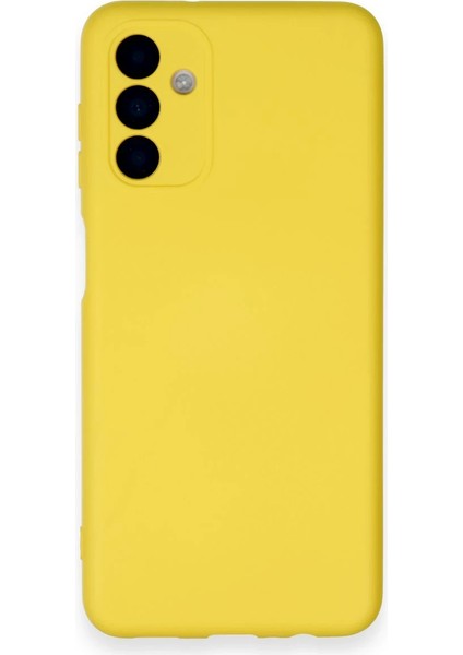 Samsung Galaxy A14 4g Kılıf Nano Içi Kadife Silikon - Sarı