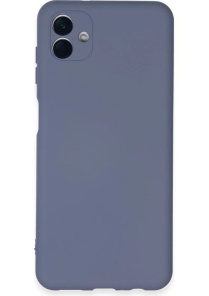 Samsung Galaxy A04E Kılıf Nano Içi Kadife Silikon - Gri