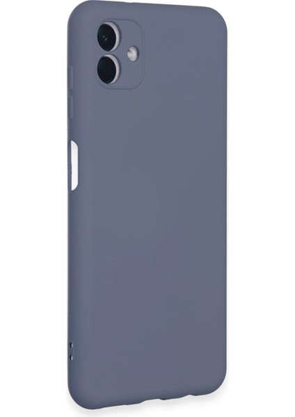 Samsung Galaxy A04E Kılıf Nano Içi Kadife Silikon - Gri