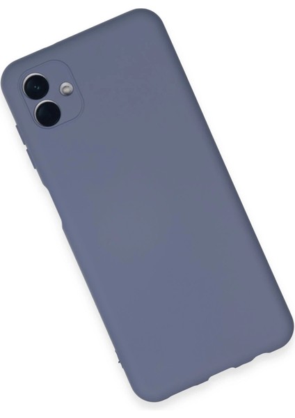 Samsung Galaxy A04E Kılıf Nano Içi Kadife Silikon - Gri