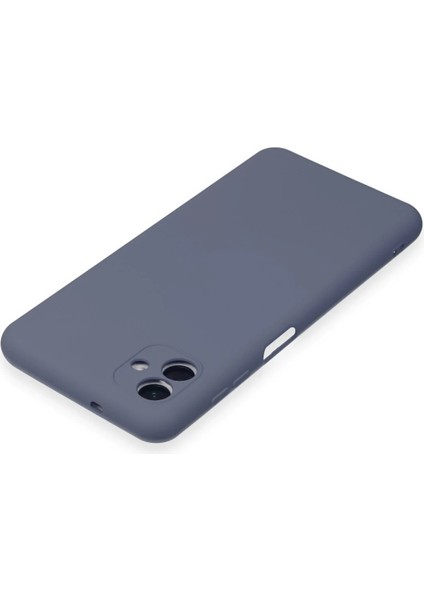 Samsung Galaxy A04E Kılıf Nano Içi Kadife Silikon - Gri