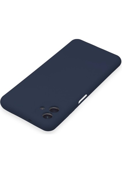 Samsung Galaxy A04E Kılıf Nano Içi Kadife Silikon - Lacivert
