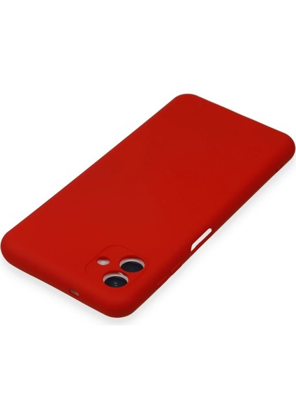 Samsung Galaxy A04E Kılıf Nano Içi Kadife Silikon - Kırmızı