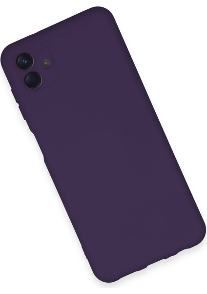 Samsung Galaxy A04E Kılıf Nano Içi Kadife Silikon - Mor