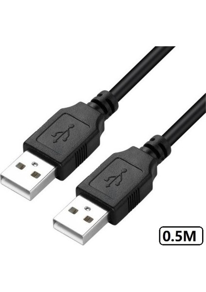 USB Uzatma Kablosu 0.5 Metre Uzatıcı Iki Ucu Erkek Erkek 50CM