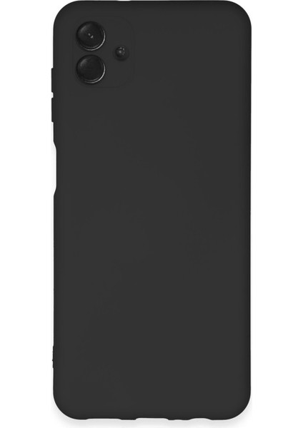 Samsung Galaxy A04E Kılıf Nano Içi Kadife Silikon - Siyah