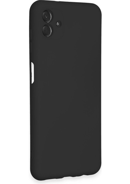 Samsung Galaxy A04E Kılıf Nano Içi Kadife Silikon - Siyah