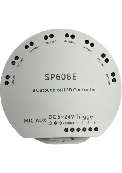 SP608E 8 Kanal WS2811-WS2812B Pixel Kontrol Devresi 5-24V