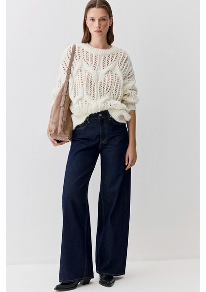 Kadın Yün Karışımlı Ekru Kazak 1710828-70057 fiyatları