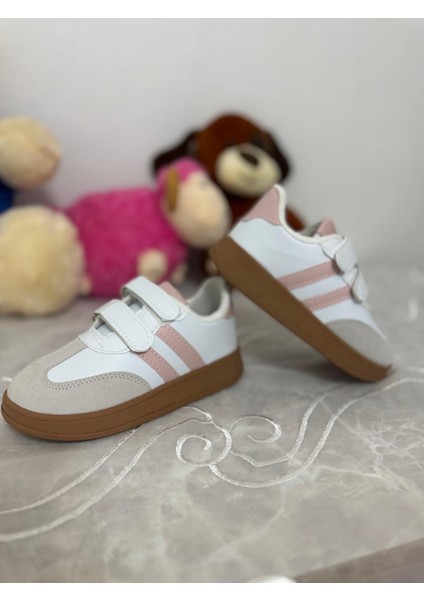 Mınıstep Pudra Unisex Çocuk Spor Ayakkabı Cırt Cırtlı Rahat ve Şık Günlük Sneaker fiyatları