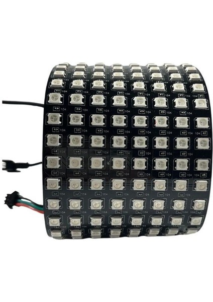 WS2812B Matrix Dijital Esnek Ekran 8X32 Rgb LED Ayrı Ayrı Adresli Matrix Ekran 5V