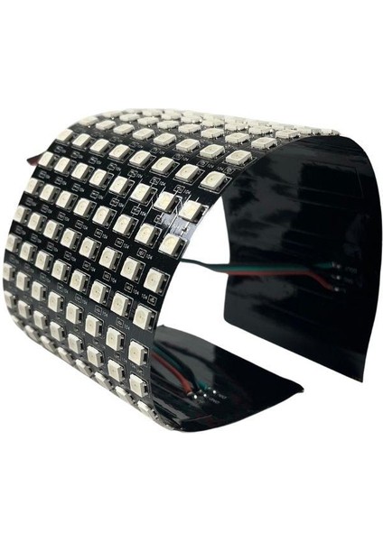 WS2812B Matrix Dijital Esnek Ekran 8X32 Rgb LED Ayrı Ayrı Adresli Matrix Ekran 5V
