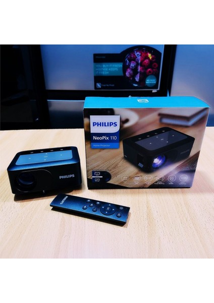 Neopix 110 100 Lümen Full Hd Wi-Fi LED Projeksiyon CIHAZI+180X180 Storlu Projeksiyon Perdesi Hediye indirimleri