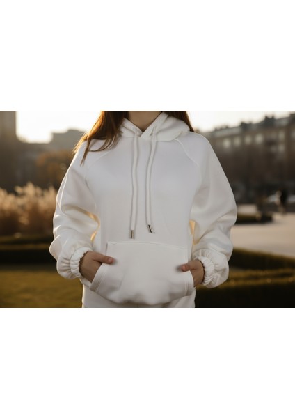 Kadın Oversize Kapüşonlu Eşofman Takımı Premıum Kalite | Şardonlu Kışlık Jogger Seti