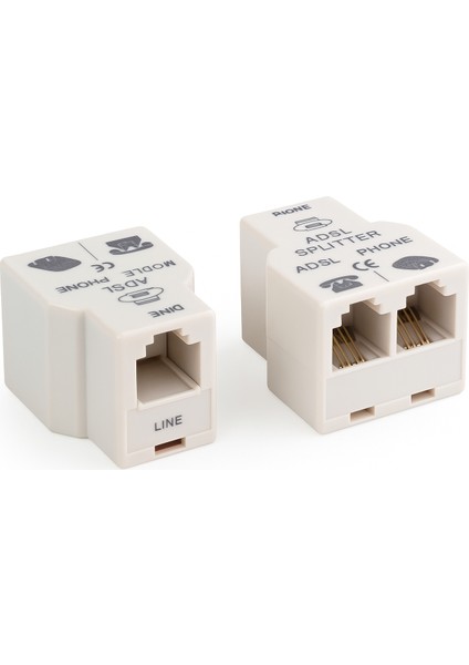 Splitter / Modem-Telefon Ayırıcı Filtre - Kesintisiz Internet ve Net Ses