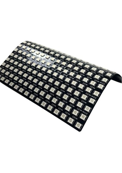 WS2812B Matrix Dijital Esnek Ekran 16X16 Rgb LED Ayrı Ayrı Adresli Matrix Ekran 5V