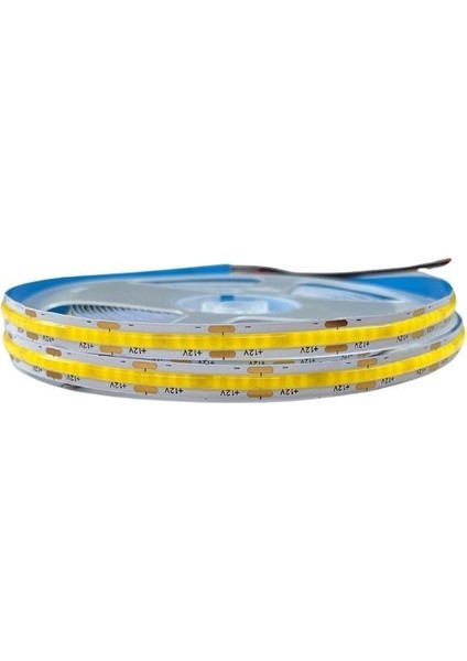 12V 8 mm Esnek Cob Şerit LED Natural Beyaz 320 Ledli IP20 5 m