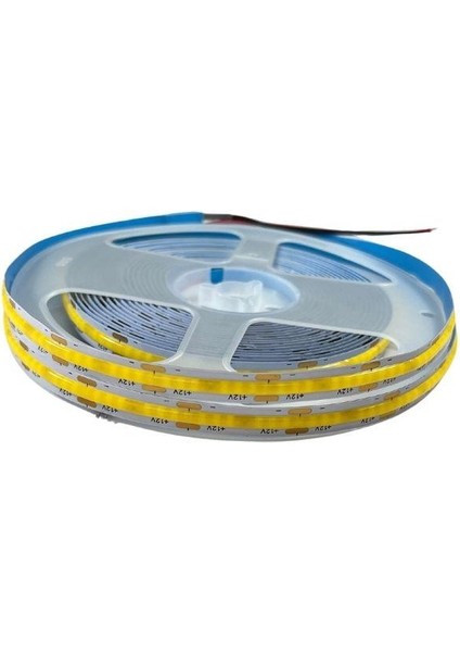12V 8 mm Esnek Cob Şerit LED Natural Beyaz 320 Ledli IP20 5 m