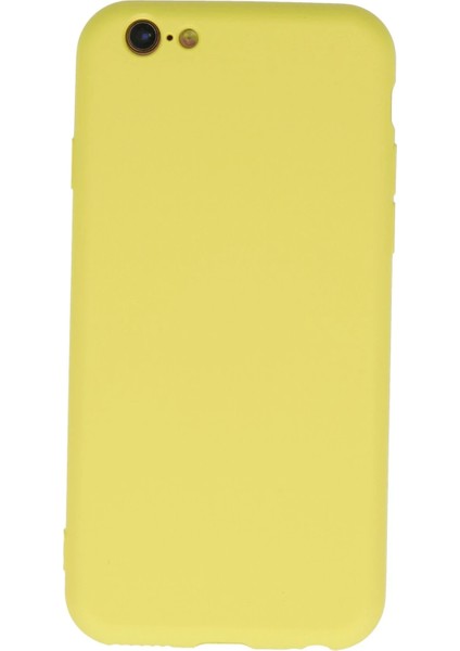 iPhone 6 Plus Kılıf Nano Içi Kadife Silikon - Sarı fırsatları