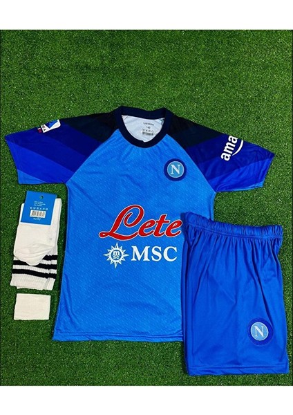 Napoli 2023/24 Yeni Sezon Kvaratshelia Iç Saha Çocuk Forması 4'lü Set fırsatları