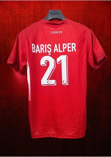 Türkiye Euro 2024 Barış Alper Yılmaz Forması (Kırmızı) modelleri