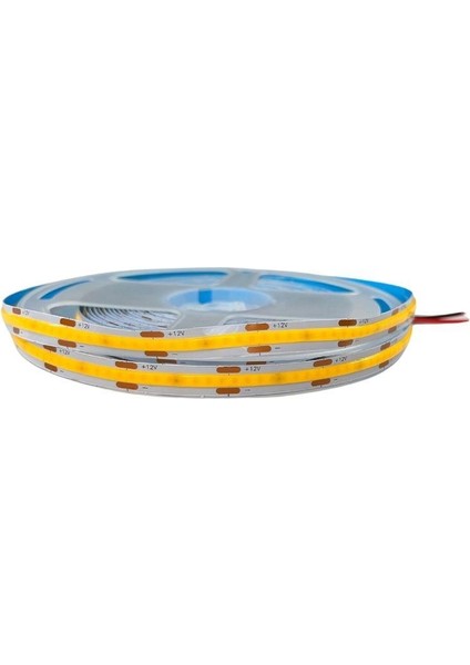 12V 8 mm Esnek Cob Şerit LED Gün Işığı 320 Ledli IP20 5m