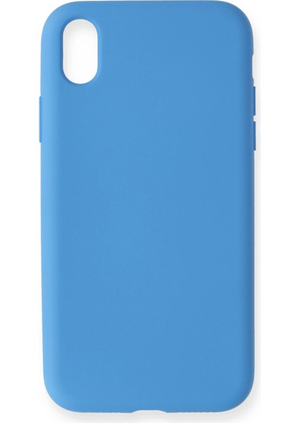 iPhone Xr Kılıf Nano Içi Kadife Silikon - Mavi modelleri