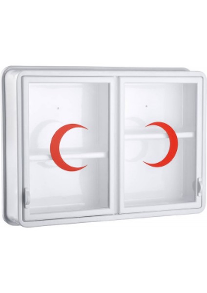 Cam 2 Kapaklı Ecza Dolabı 35x49x10 Cm (4915)