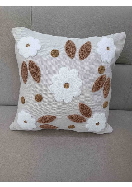 45*45 Punch Bohem Tarzi Keten Üzeri Kırlent Kılıfı ,punch Kirlent Kilifi fiyatları