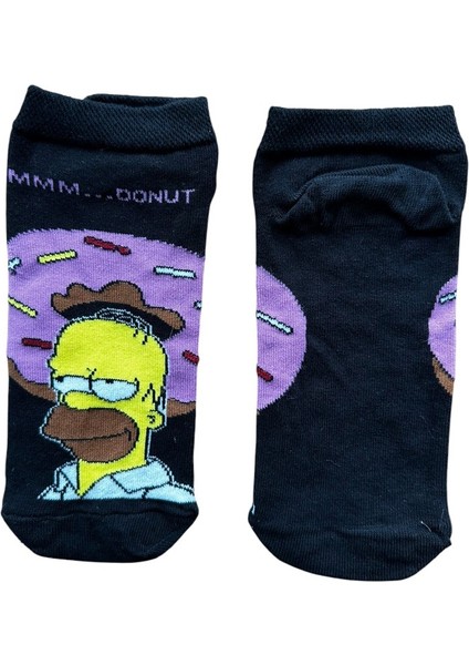 Donut Homer Patik Çorap
