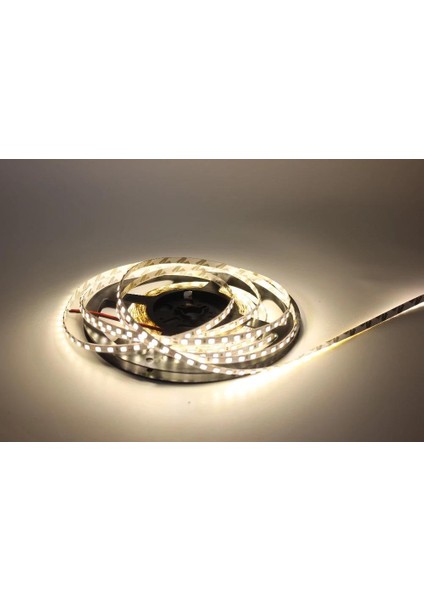 5 Volt Şerit Led 5MM 120 Ledli Amber (Sarı) 2835 5V Şerit Led 5M