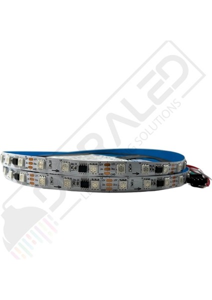 Amber Sarı Pixel Şerit LED 2811 12 Volt IP20 5m
