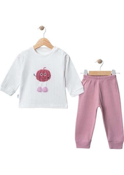 Kız Bebek Ikili Takım – Sevimli Desenli Sweatshirt ve Alt, Organik Pamuklu Rahat Günlük Set fiyatları