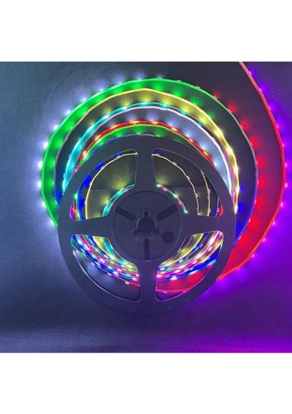 5 Volt 5MM 90 Ledli RGB 3535 Şerit Led 5M