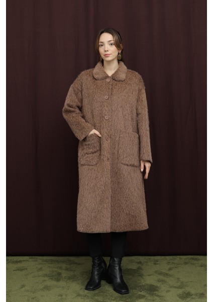 Kadın Düğme Detaylı Kaban - 15233KBN modelleri