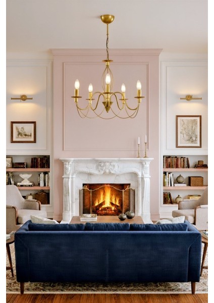 Çakra 5li Eskitme Avize