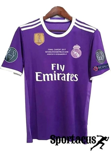 Cardiff 2017 Şampiyonlar Ligi Finali Cristiano Ronaldo Nostalji Forması Kısa Kol