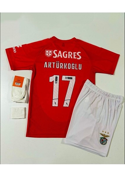 Benfica 2024/25 Yeni Sezon Kerem Aktürkoğlu Çocuk Forması 4'lü Set