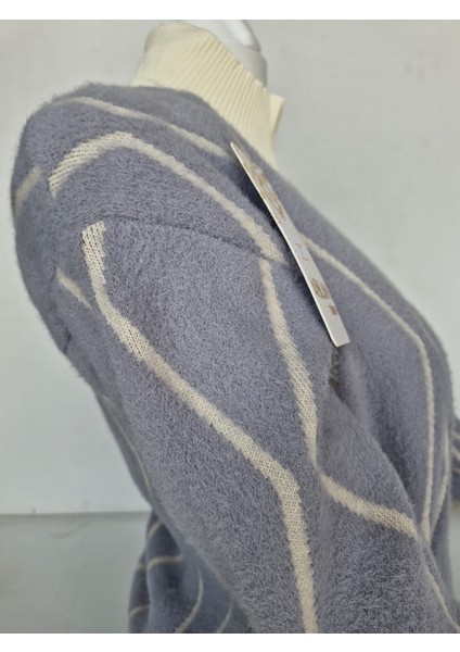 Kadın Yumuşak Dokulu Desenli Triko Hırka - Ceket fırsatları