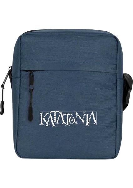 Katatonia Logo Omuz Çantası Lacivert Renk