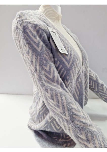 Kadın Yumuşak Dokulu Desenli Triko Hırka - Ceket fiyatları