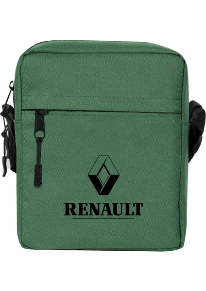 Renault Classic Logo Omuz Çantası Yeşil Renk