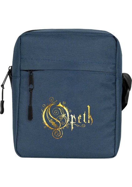 Opeth Logo Classic Omuz Çantası Lacivert Renk