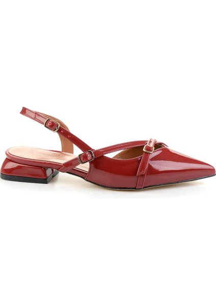 Bordo Kadın Klasik Topuklu Ayakkabı K01226015408