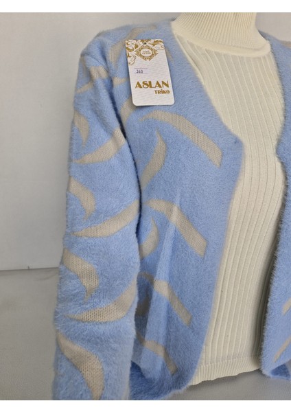 Kadın Yumuşak Dokulu Desenli Triko Hırka - Ceket modelleri