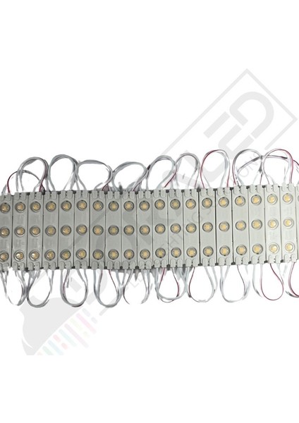 1,2 Watt 3lü Lensli Gün Işığı LED Modül 2835 Reklamcı Modül 10 Adet