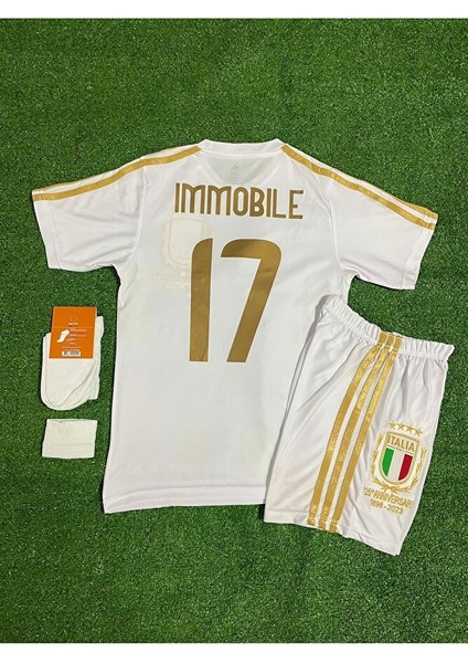 Italya 125.YIL Ciro Immobile Çocuk Forması 4'lü Set (White) modelleri