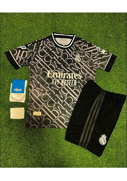 R. Madridd Kylian Mbappe 2024-25 Yeni Çocuk Forması 4'lü Set (Thırd Shirt) fiyatları