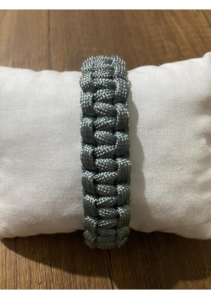 Parlak Gri Paracord Bileklik modelleri