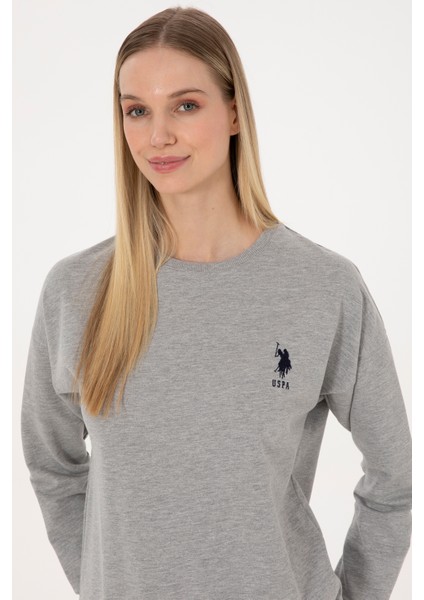 Kadın Gri Melanj Pijama Takım 50318899-VR086 fiyatları